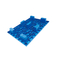 Palette en plastique de palette de HDPE de manière simple bleue en plastique résistante du côté 4